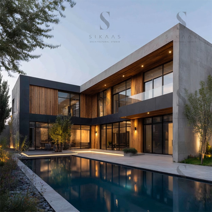 طراحی ویلای آقای دلیر - ویلای مدرن در مازندران، تنکابن
