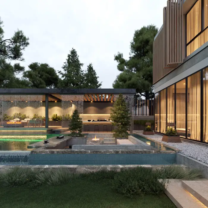 نمونه ویلای مینیمال - ۱