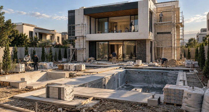 طراحی نمای ساختمان ویلایی